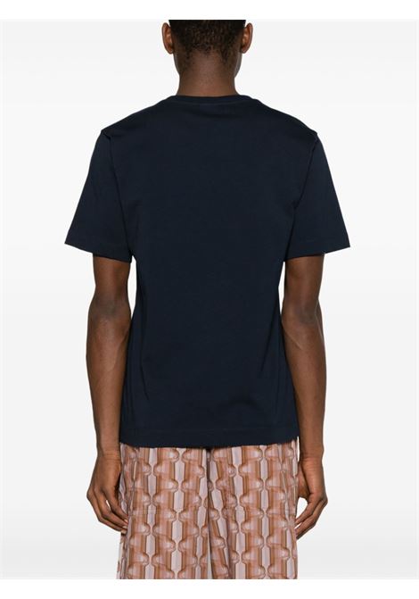 Blue crew-neck T-shirt - men DRIES VAN NOTEN | 2410211008600509